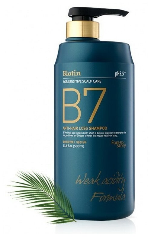 Forest Story Шампунь против выпадения волос с биотином Anti-hair loss shampoo B7, 500мл