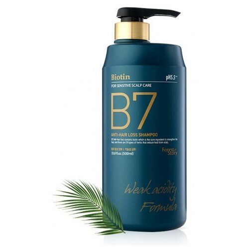 Forest Story Шампунь против выпадения волос с биотином Anti-hair loss shampoo B7, 500мл