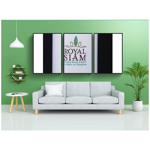 фото Набор модулных постеров для интерьера "шампунь, тайский шампунь, тайский травяной шампунь" 60x90 см. в тубусе, без рамки lotsprints