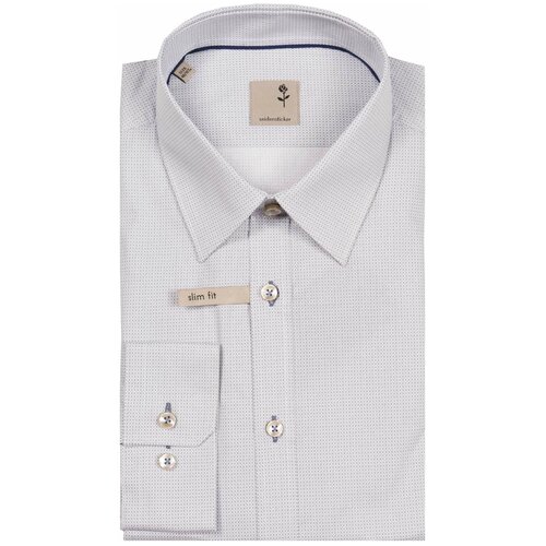 фото Рубашка seidensticker размер 39 серый/белый