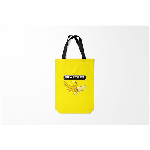 фото Сумка-шоппер / 31х42 см / прикольные надписи / brazzers burnettie