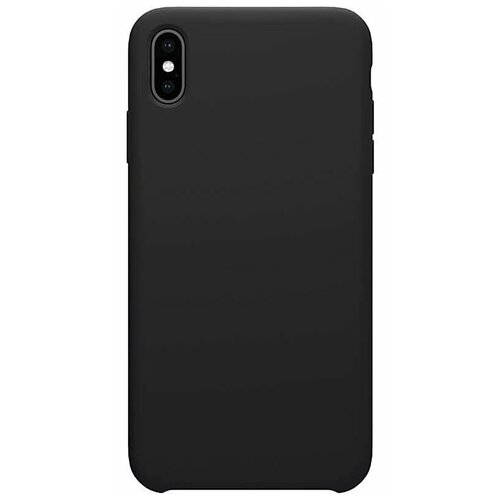 фото Силиконовый чехол-накладка для iphone xs max nillkin flex pure, черный (6902048163799)