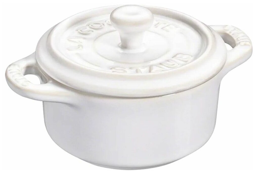 Мини-кокот Staub круглый 10 см слоновая кость 40511-997