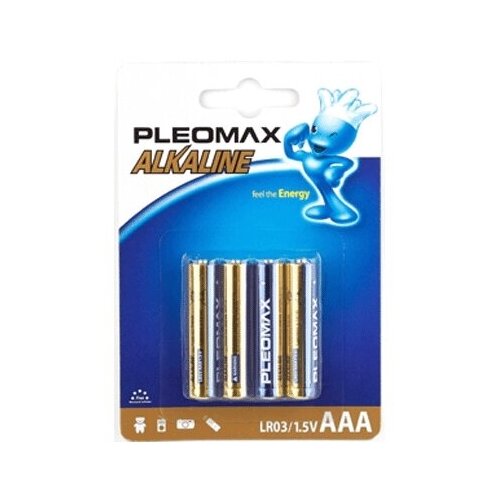 Батарейка Pleomax LR03-4BL Economy (40/400/25600)