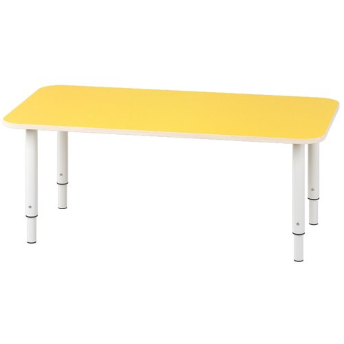 Стол прямоугольный регулируемый желтый