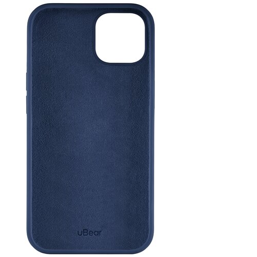 Чехол uBear Touch Case для Apple iPhone 13, синий брелок подвеска ubear touch case для airtag тёмно синий