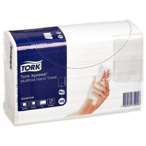 Купить TORK Полотенца бумажные д/держ.Tork Univer H2 2сл.190л*20пач/уп 471103, Туалетная бумага и полотенца