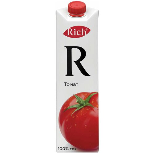 Сок RICH (Рич) томатный, 1 л, для детского питания, тетра пак
