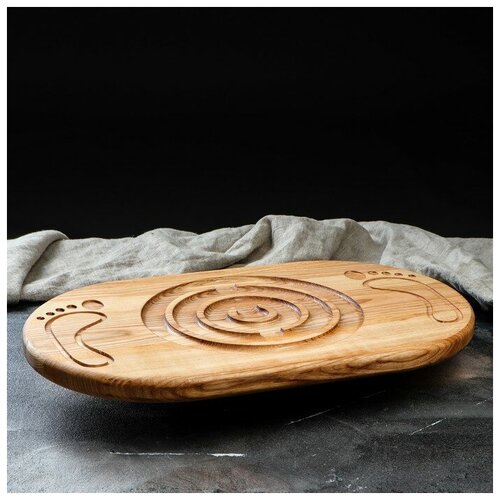 фото Доска балансировочная, для развития"лабиринт", 47х30 см, массив ясеня доброе дерево 4747224 . yandex market