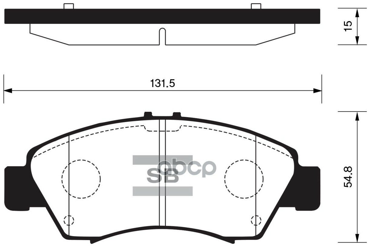 Колодки Тормозные Передние Sangsin brake арт. SP2032