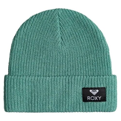 Шапка бини Roxy, размер One size, зеленый шапка бини burton демисезон зима размер one size зеленый