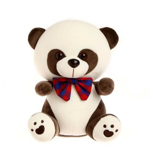 Мягкая игрушка Панда в бабочке , Нет бренда, бежевый/коричневый, текстиль, unisex  - купить со скидкой