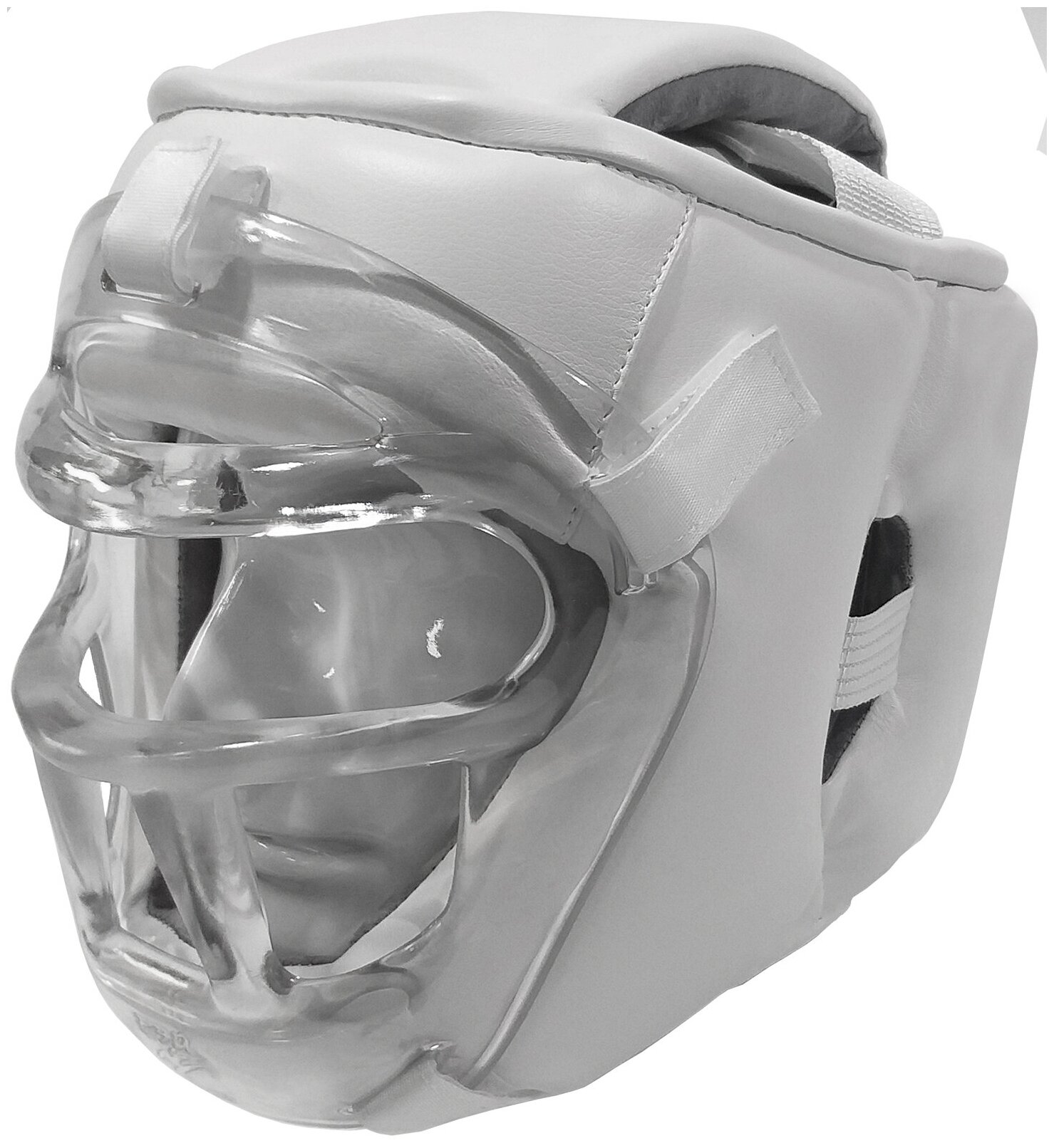 Шлем с пластиковой маской рэй-спорт "Кристалл-11" для Киокусинкай