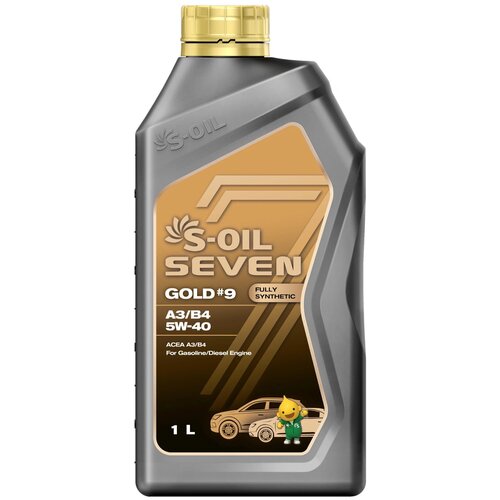 Синтетическое моторное масло S-OIL SEVEN GOLD#9 A3/B4 5W-40 1л