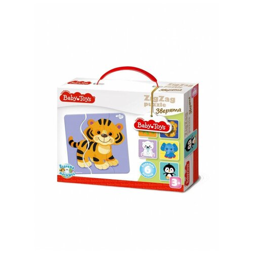 Пазлы макси зигзаг Зверята 18 эл BABY TOYS, Десятое королевство