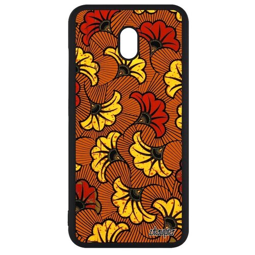 фото Противоударный чехол на телефон // xiaomi redmi 8a // "африканский принт" стиль узор, utaupia, оранжевый