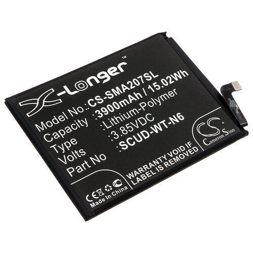 Аккумулятор CS-SMA107SL SCUD-WT-N6 для Samsung Galaxy A10s, Galaxy A20s 3.85V / 3900mAh / 15.02Wh аккумуляторная батарея для samsung для sm a107f galaxy a10s sm a115f galaxy a11 sm a207f galaxy a20s scud wt n6 4000 mah