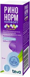 Ринонорм комфорт спрей наз. фл., 0.05 мг+5 мг/доза, 10 мл