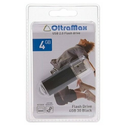 Флешка OltraMax 30 4GB Black