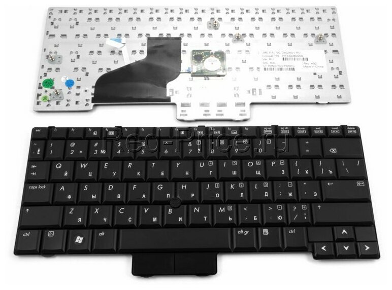 Клавиатура для ноутбука HP AE0T2U00010 черная короткий шлейф 1290₽