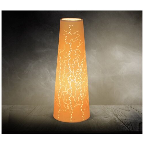 Настольный декоративный светильник VILART 18-018, ручная работа, белый, из керамики, цоколь Е14, лампы до 25 Вт, 220В