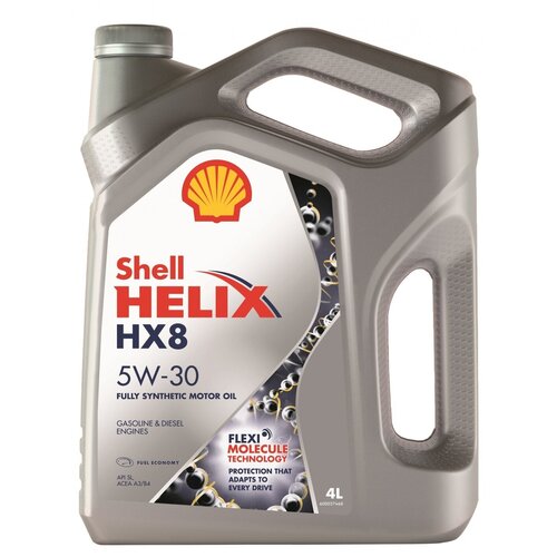 фото Моторное масло shell helix hx8 synthetic 5w-30 синтетическое 4 л