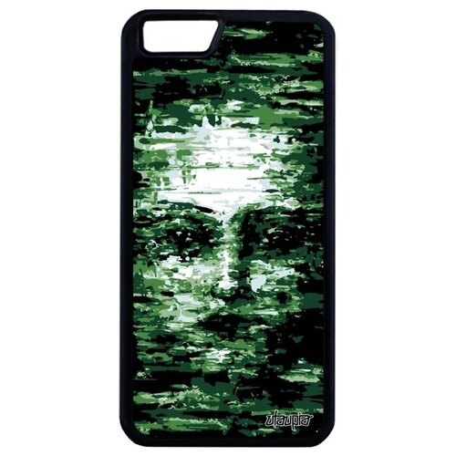 фото Красивый чехол для телефона // apple iphone 6 plus // "женское лицо" воображение иллюзия, utaupia, зеленый