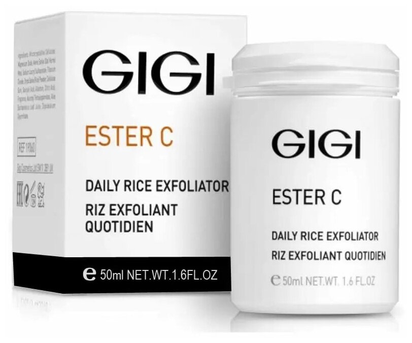 GIGI Эксфолиант для очищения и микрошлифовки кожи Ester C Daily Rice Exfoliator, 50 мл