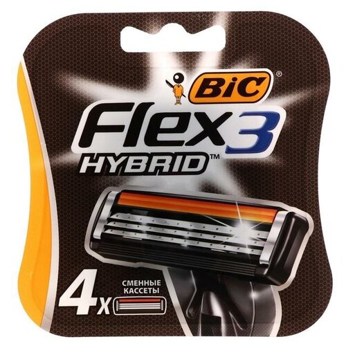 Сменные кассеты BIC Hybrid 5 Flex, 5 лезвий, 4 шт.