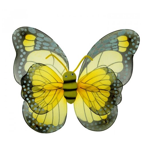 фото Карнавальные крылья "бабочка", для детей, цвет жёлтый страна карнавалия