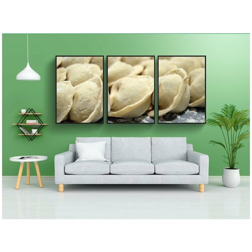 фото Набор модулных постеров для интерьера "выпечка, тесто, порошок" 60x90 см. в тубусе, без рамки lotsprints