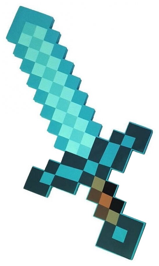 Меч Pixel Crew 8Бит пиксельный 60см, 60 см, голубой