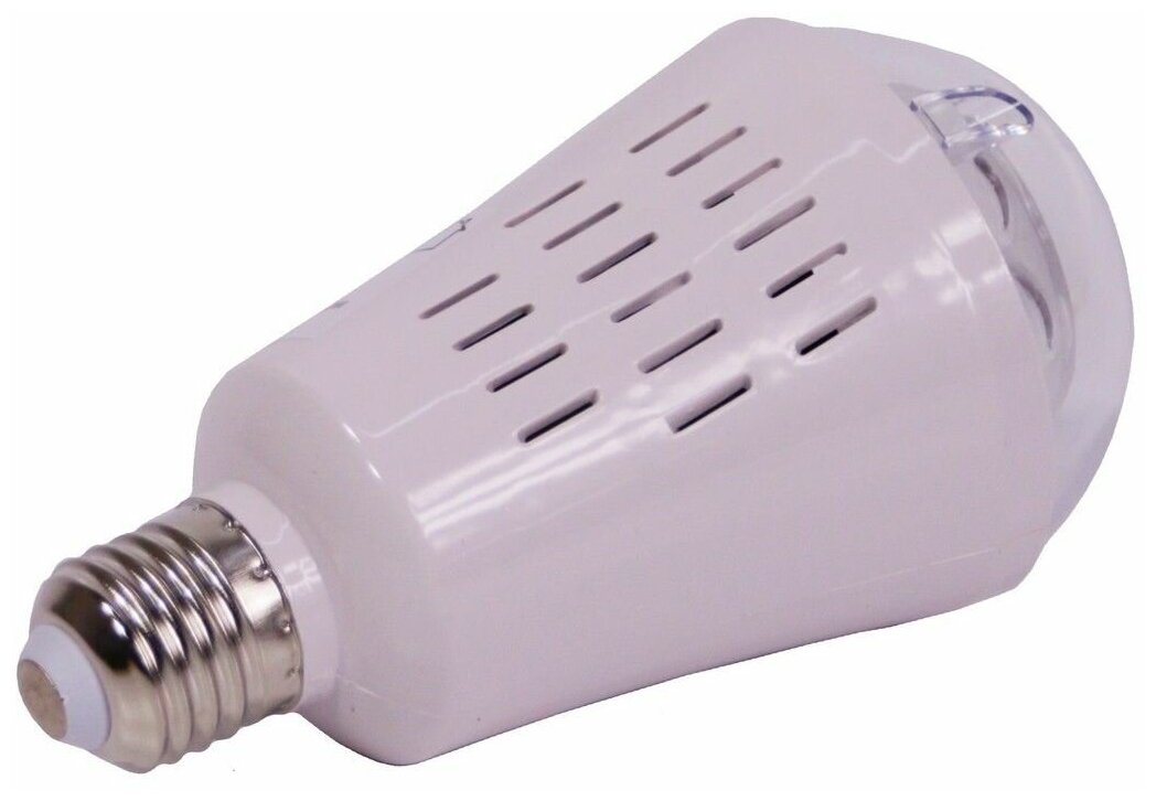 Светодинамическая лампа танец снежинок, 4 холодных белых LED-огня, проекция 36 м*2, 7.5x14.5 см, цоколь Е27, для дома, Kaemingk 482257