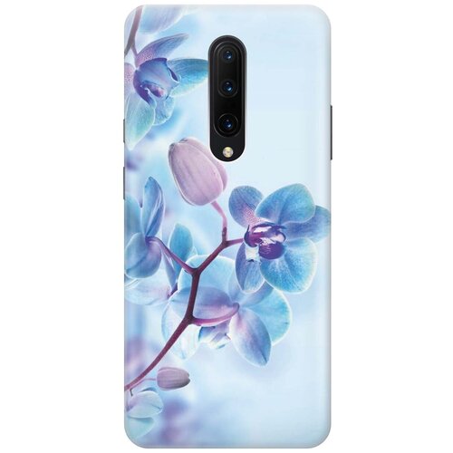 фото Gosso ультратонкий силиконовый чехол-накладка для oneplus 7 pro с принтом "синий цветок на синем"