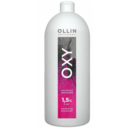 Ollin Professional / Окисляющая эмульсия OXY 1,5 %, 1000 мл окисляющая эмульсия для краски performance oxidizing emulsion oxy эмульсия 9%