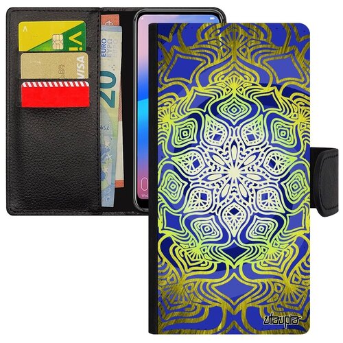 фото Противоударный чехол-книжка на мобильный // huawei p30 lite // "мандала" мегалит тибет, utaupia, цветной