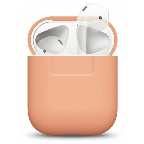 фото Чехол elago для airpods silicone case peach