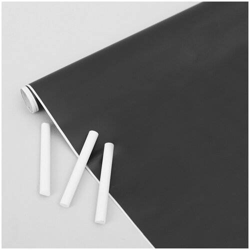 Меловая доска КНР клеевая, 100х90 см, цвет черный, матовая поверхность