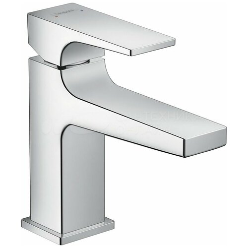 Смеситель Hansgrohe Metropol 32500000 для раковины, с донным клапаном Push-Open смеситель hansgrohe metropol 32520670 для биде с донным клапаном push open