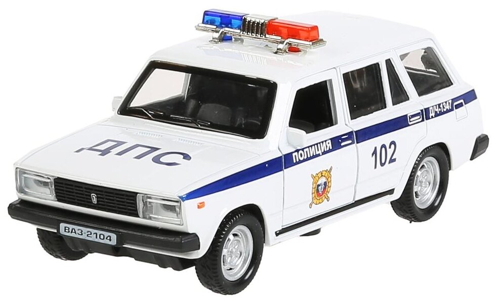 Машина "Ваз-2104 Жигули Полиция" 12 см металлическая инерционная