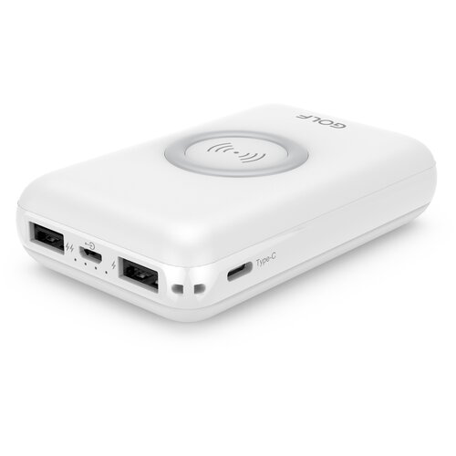 фото Внешний аккумулятор golf w9/powerbank 10000 mah,2.1a/белый