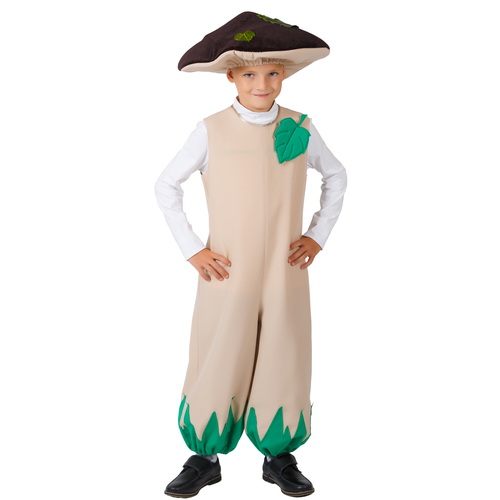фото Карнавальный костюм детский "грибок" (бежевый, р- р 28, 3-5 лет) elite classic