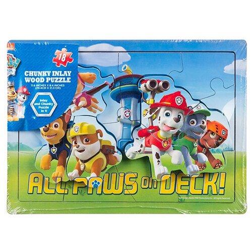 Щенячий патруль 6033069 Деревянный пазл игровой набор spin master paw patrol спасательная станция трансформер чейз 6046797 cha