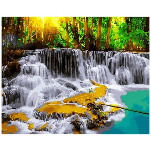 Картина по номерам Тайский водопад, 40x50 см картина по номерам лесной водопад 40x50 см