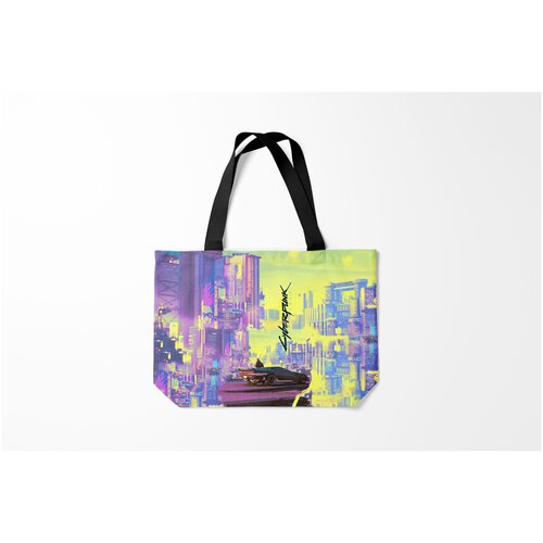 фото Сумка-шоппер / 46х35 см / геймерам / cyberpunk 2077 burnettie