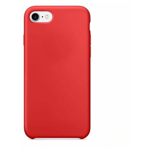 фото Чехол накладка для iphone 8 с подкладкой из микрофибры / для айфон 8 / красный qvatra