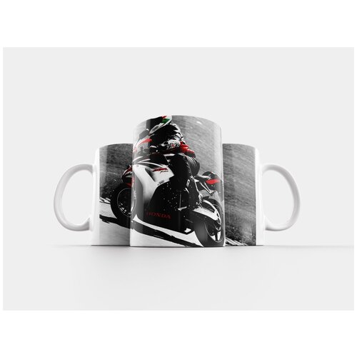 фото Кружка "мотоцикл, honda, ипподром" 320 мл lotsprints