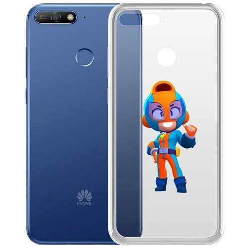 фото Чехол-накладка clear case brawl stars-gt макс для huawei y6 prime (2018)/honor 7a pro/7c krutoff group