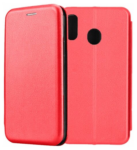 Чехол-книжка Fashion Case для Samsung Galaxy A20 A205 красный