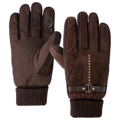 фото Мужские перчатки для сенсорных экранов gsmin wg2 с противоскользящим слоем (коричневый)